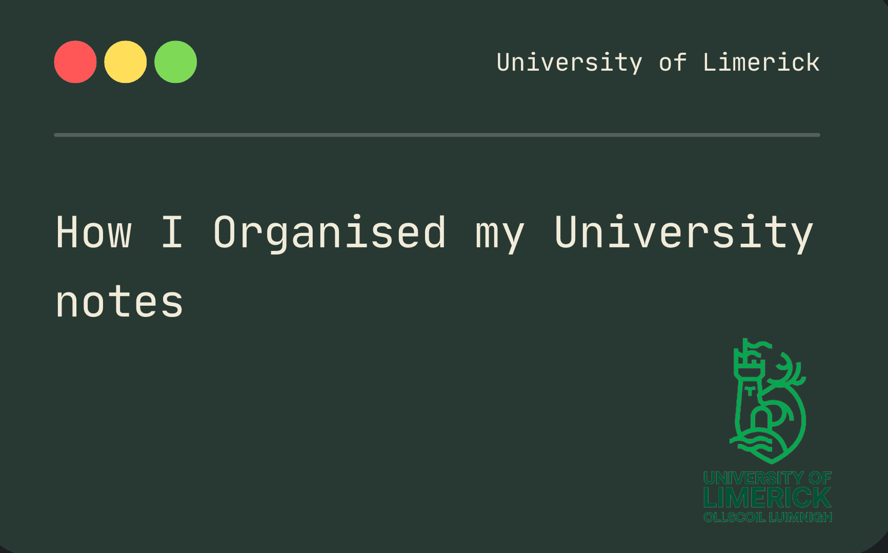University Notes